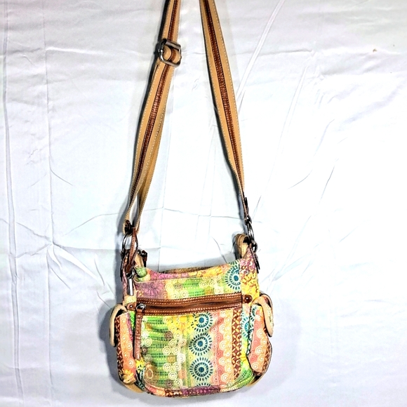 Fossil Vintage Floral Paisley Crossbody/ Shoulder Bag - Picture 1 of 9